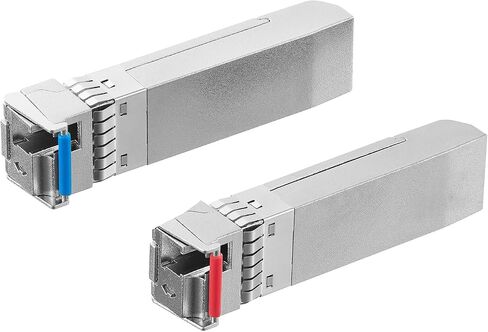 MokerLink A Pair 10G SFP+ Bidi Transceivers, SFP LC Single-Mode Module 20KM, Bi-Directional 1270nm/1330nm, Compatible with MokerLink, Cisco, Meraki, Ubiquiti UniFi,Mikrotik, TP-Link and More in Saudi Arabia