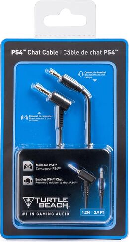 Turtle Beach - كابل Ear Force Chat متوافق مع سماعة رأس PlayStation 4 - PS4 in Kuwait