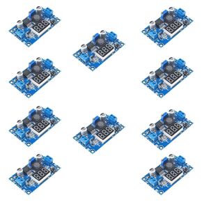 10PCS LM2596 DC Converter Voltage Regulator LED Display Voltmeter Buck Adapter Adjustable Power Supply