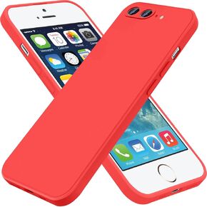 for iPhone 8 Plus Case, iPhone 7 Plus Case,Liquid Silicone Gel Rubber Phone Case,Non-Yellowing Phone Bumper Cover,Multi-Color Phone Case,Full Body Slim Protective Cover,5.5"(Purple) 1.170