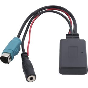 Car Stereo Adapter, Car Radio Cable Microphone Handsfree Adapter Fit for Alpine KCE?236B / CDA?9852 / E