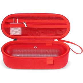 ProCase Hard Carrying Case for Beats Pill Wireless Portable Speaker, Protective Waterproof Storage Holder with Extra Mesh Pocket for 2024 New Beats Pill and Accessories - Statementred