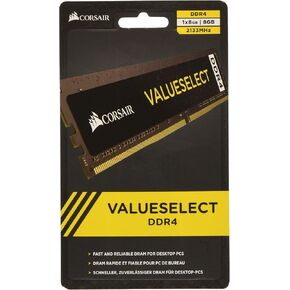 Corsair 8GB Kit (1x 8GB) 2133 MHz CL15 288-Pin DIMM DDR4 RAM Memory (CMV8GX4M1A2133C15)