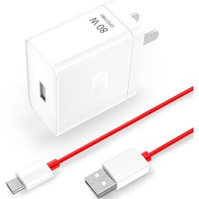 for OnePlus Charger,SuperVooc 80W for OnePlus Warp Charger,Warp Charger Type C for One Plus Open/11/10/9/Nord/Ace, 4.9 ft Type-C Warp Charging Cable (80W) (K-80W)