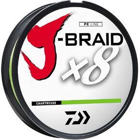 Daiwa J-Braid Grand X8, Filler Spool, Chartreuse