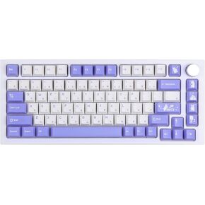 EPOMAKER Bunny 134 Keys Cherry Profile PBT Dye Sublimation Keycaps Set for Mechanical Gaming Keyboard, Compatible with Cherry Gateron Kailh Otemu MX Structure