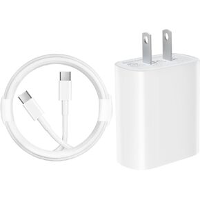 iPhone 16 Charger, 30W USB C Fast Charger with 6.6ft Cable for iPhone 15/15 Plus/Pro/Max, iPad Pro Charger Wall Charger for iPad Pro/Air/Mini, Samsung, Pixel