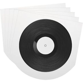 MECCANIXITY 50 Pcs Vinyl Outer Sleeves, Clear Vinyl Record Sleeves 7" x 7" Vinyl Record Protector Covers for 7" Single LP Storage Collections