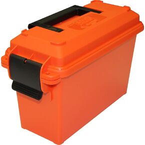ذخيرة MTM AC30T-35 طويلة القامة | عيار 30 | يحمل ما يصل إلى 15 رطلاً من الذخيرة أو العتاد | نظام الإغلاق المزدوج للخدمة الشاقة | بلاستيك بولي بروبيلين متين | نظام الختم الدائري، مقاوم للماء | البرتقالي