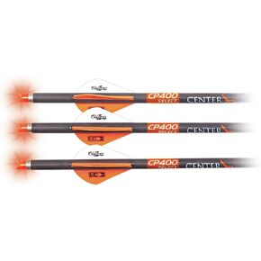 CenterPoint Archery CP400 Select 400-Grain 20_inch Carbon Arrows with Lighted Nocks AXCP4SLN3PK, Pack of 3