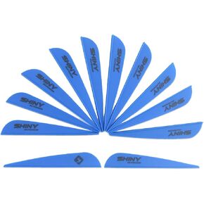 3Inch Arrow Fletching Vanes Plastic Feather for DIY Archery Hunting Targeting Arrows(50 PK)