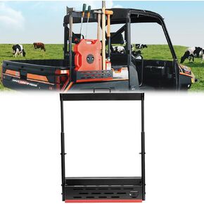 KEMIMOTO UTV Tool Rack, Store Various Tools Compatible with 2013-2025 Polaris Ranger 1000/ XP 1000/ XP 900/570, 2019-2025 Polari Pro XD Easy Installation Support 133 lbs UTV Accessories #2881533