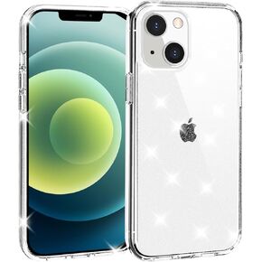 TENOC Phone Case Compatible with iPhone 12 & iPhone 12 Pro, Clear Case Non-Yellowing Protective Bumper Hard Back Cover for 6.1 Inch