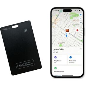 Wallet Tracker and Finder, Rechargeable Battery with Long Life, Works with Apple Find My app (iOS Only)