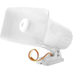 Yoidesu Alarm Siren Horn,150 dB Electronic Home Alarm Siren for Home Security System,DC 12V Wired Alarm Siren,Wired Horn Burglar Alarm System,Support Installed Indoor or Outdoor(Dual Tone)
