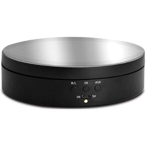 Motorized Rotating Display Stand, 360 Degree Electric Rotating Turntable for Photography Products Display, Jewelry, Watch, 3D Models, Cake and Collectibles (Mirror)