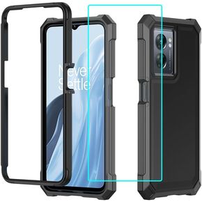 for Cricket Outlast 5G 2024 Case with Screen Protector,Full Body Protection Front PC Back Soft Silicone Bumper,Heavy Duty Protection Shockproof Phone Case for ATT Motivate Pro 5G Purple