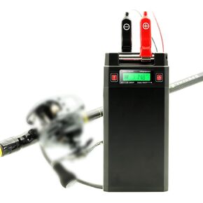 Electric Reel Battery. 14.8V 20000 mAh High Performance Battery. Rechargeable. Aluminum Alloy Rustproof Case. Compatible with Daiwa and Shimano Electric Fishing Reels (with Battery Sheath)