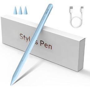 iPad Pencil, Bluetooth Apple iPad Pen with Palm Rejection & Tilting, Stylus Pen for iPad Compatible with 2018 or Later Apple iPad 8th/7th/6th, Mini 5th/6th, Air 5th/4th/3rd, Pro 11/12.9 in (Blue)