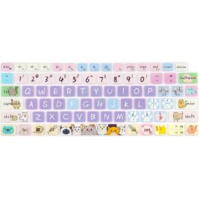 Silicone Keyboard Cover Skin for Dell Latitude 3440 3450 5430 5431 54207430 7420 7410 14", 15.6" Dell Latitude 7520 9000 9510 9520 9420 9430/16" 7650 7640,Cute Fruits