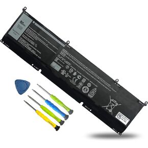 69KF2 Battery for Dell xps 15 9500 battery Dell g15 5511, Dell g7 15 7500,Dell G15 5510 5515 5520 5521,Dell XPS 15 9510 9520,Precision 5550 5560 5570, Alienware M15 R3 R4 M17 R3 R4 battery 70N2F