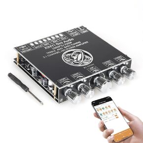 XY-S350H 220W*2+350W 2.1 Bluetooth Power Amplifier Board Support Custom Bluetooth Name, 18V-36V Bluetooth Speaker Audio Amplifier Module (XY-S350H)
