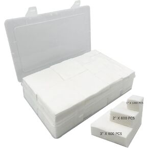 1"/2"/3" Gun Cleaning Patches Pad with Storage Box Lint Free Gun Cloth for Rifle Pistol Shotgun 9mm/.22Cal/.270 Cal/ 5.56mm/7.62 mm(Choose The Correct Size)