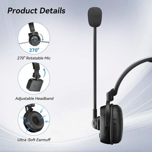 Came-TV Waero 1.9GHz Wireless Intercom Headset System Noise Cancellation Zero Latency Full Duplex 9 Person Team Communication with Hardcase for Church Boating TV Film Production Drone in Kuwait