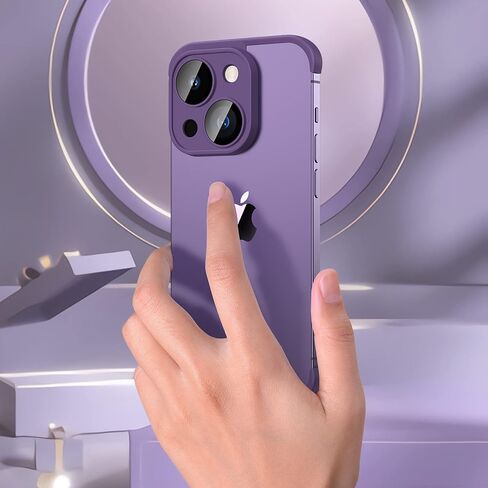 جراب Losin متوافق مع هاتف iPhone 15، تصميم بدون حدود، حماية عدسة الكاميرا، نحيف وخفيف الوزن، ناعم من السيليكون بدون إطار، غطاء مقاوم للصدمات للرجال والنساء، أسود in Kuwait