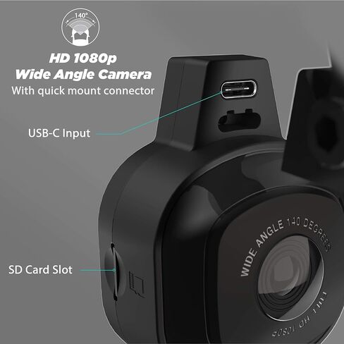 Scosche NEXC2128-XCES0 Full HD Two-Way Smart Dash Cam Powered by Nexar with Suction Cup and 128GB Memory in Saudi Arabia