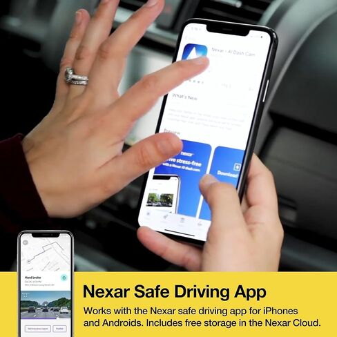 Scosche NEXC2128-XCES0 Full HD Two-Way Smart Dash Cam Powered by Nexar with Suction Cup and 128GB Memory in Saudi Arabia