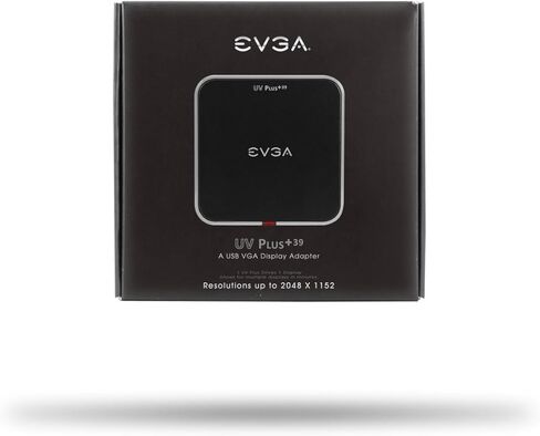 EVGA UVPlus+ 39 USB VGA DVI/HDMI/USB3.0/يدعم دقة 1920x1200 أو 2048x1152 (100-U3-UV39-KR) in Kuwait