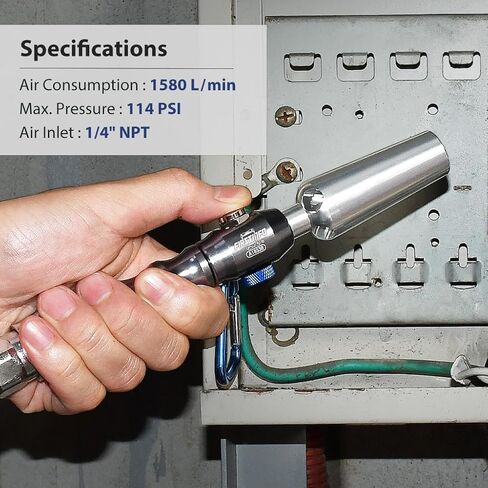 FIRSTINFO A18538US Mini Type Air Duster | Air Blow Gun, Flow Adjustable with High Flow Nozzle in Saudi Arabia