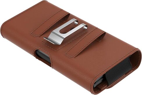 Leather Phone Holster Men Belt for Samsung Galaxy Z Fold 6 Case,Z Fold 5 Case,Z Fold 4 Case,Carrying Phone Pouch Galaxy Z Fold Case Wallet Phone Belt Holder with Clip Loop Card Holder in Saudi Arabia