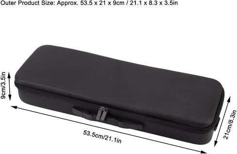 Fishing Rod Case, Large Capacity Multifunctional Waterproof Fishing Rod Bag Built in Shockproof Foam Padding, Fishing Tackle Bag with Detachable Adjustable Shoulder Strap for Travel Gift for Men Dad in Saudi Arabia
