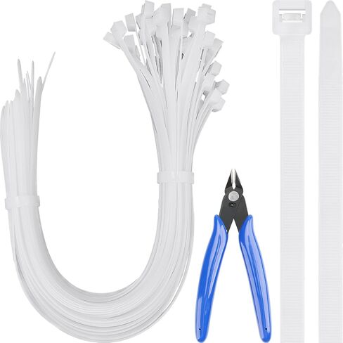 Pasow Zip Ties شديدة التحمل - 250 رطلاً من ربطات الكابلات الكبيرة في الهواء الطلق 26 بوصة 25 حزمة من ربطات عنق النايلون المقاومة للأشعة فوق البنفسجية مع قطع الأسلاك (أسود) in Saudi Arabia