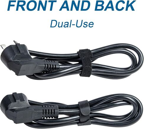 Attmu 50 PCS Reusable Fastening Cable Ties, Microfiber Cloth 6-Inch Hook and Loop Cord Ties, Black in Saudi Arabia