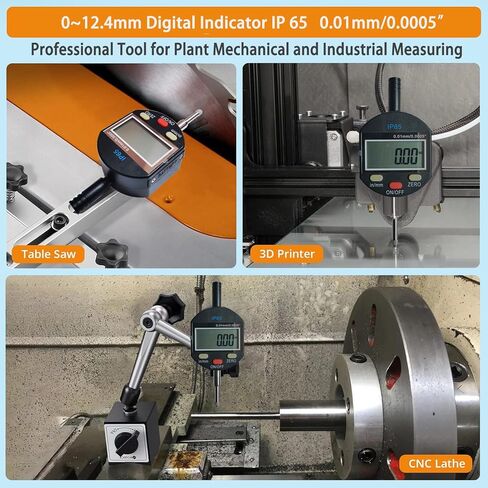 Digital Probe Indicator High Resolution: 0.0005''/0.01 mm Electronic Digital Dial Indicator Test Gauge Inch/Metric Conversion 0-1 inch/25.4 mm.(Percent 25mm) in Kuwait