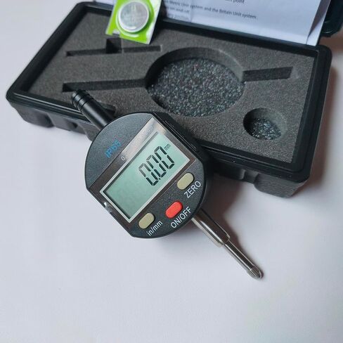 Digital Probe Indicator High Resolution: 0.0005''/0.01 mm Electronic Digital Dial Indicator Test Gauge Inch/Metric Conversion 0-1 inch/25.4 mm.(Percent 25mm) in Kuwait
