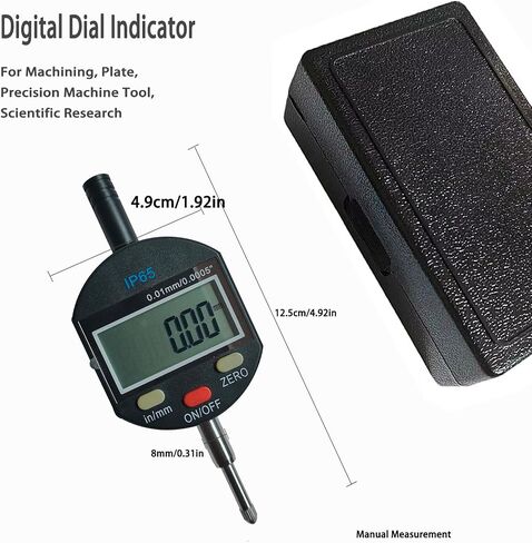 Digital Probe Indicator High Resolution: 0.0005''/0.01 mm Electronic Digital Dial Indicator Test Gauge Inch/Metric Conversion 0-1 inch/25.4 mm.(Percent 25mm) in Kuwait