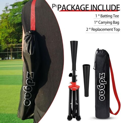 Zdgao Baseball Batting tee for Adults and Youth Teens, Adjustable Height 27 to 46 inches for Hitting Training Practice, with Carrying Bag in Kuwait