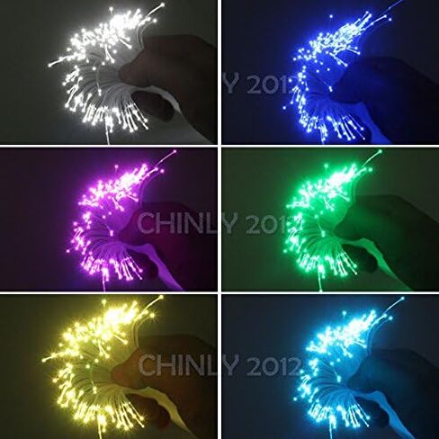 CHINLY 100pcs Φ0.03in(0.75mm) 6.5ft(2M) Long PMMA Plastic end Glow Fiber Optic Cable for Star Sky Ceiling All Kind led Light Engine Driver in Saudi Arabia