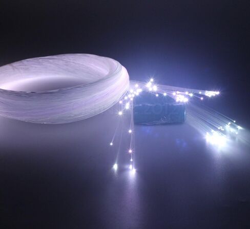 CHINLY 100pcs Φ0.03in(0.75mm) 6.5ft(2M) Long PMMA Plastic end Glow Fiber Optic Cable for Star Sky Ceiling All Kind led Light Engine Driver in Saudi Arabia