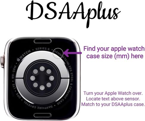 DSAAplus Gold Case Cover Screen Protector Compatible With Apple Watch Band 38mm 40mm 41mm 42mm 44mm 45mm 49mm,Ultra Thin Scratch Resistant Overall Protective Cover in Saudi Arabia