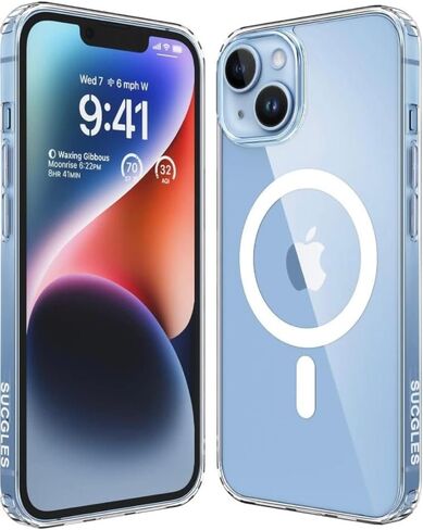 Back Cover for i Phone 14 Plus,Shockproof Military-Grade Protection, Classic Hybrid Clear case in Saudi Arabia