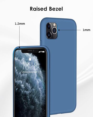 DTTO Compatible with iPhone 11 Pro Case, [Romance Series] Full Covered Silicone Cover [Enhanced Camera and Screen Protection] with Honeycomb Grid Cushion for iPhone 11 Pro 5.8" 2019,Midnight Green in Saudi Arabia