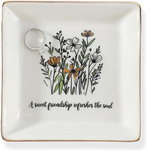 Aunt Gifts From Niec-Mother's Day Birthday Ceramic Ring Dish Jewelry Tray For Auntie-My Special Aunt,You Become More Loved and Dearer in My Heart- Gifts for Aunt Wedding Christmas in Kuwait