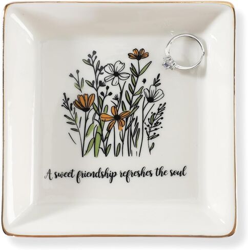 Aunt Gifts From Niec-Mother's Day Birthday Ceramic Ring Dish Jewelry Tray For Auntie-My Special Aunt,You Become More Loved and Dearer in My Heart- Gifts for Aunt Wedding Christmas in Kuwait