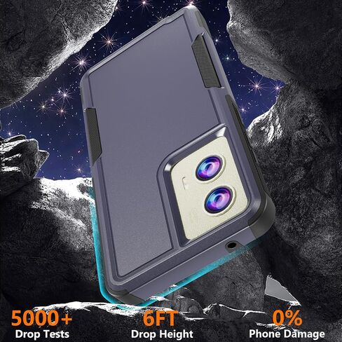 Case for Motorola Moto G Stylus 5G 2024 Case with Tempered Glass Screen Protector, Hard PC Back Cover Soft TPU Edge Bumper Design Phone Case for Women Men Girl Boy (Clear) in Saudi Arabia
