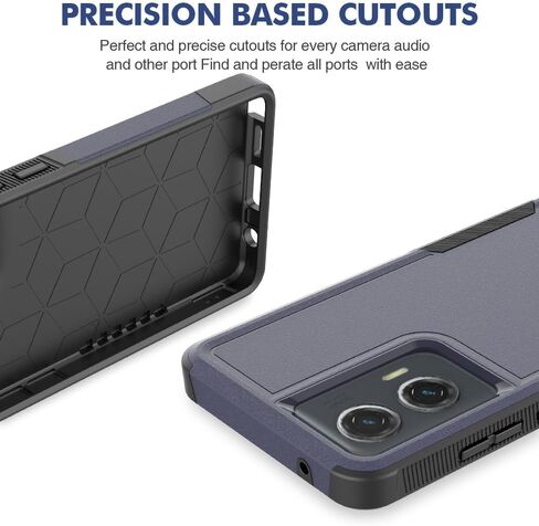 Case for Motorola Moto G Stylus 5G 2024 Case with Tempered Glass Screen Protector, Hard PC Back Cover Soft TPU Edge Bumper Design Phone Case for Women Men Girl Boy (Clear) in Saudi Arabia